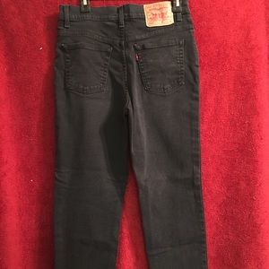Levi black denim jeans